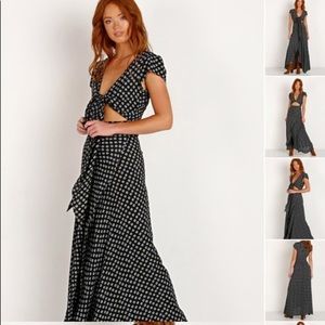 Flynn Skye All Wrapped Up Black Cut Out Maxi